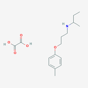 N-[3-(4-methylphenoxy)propyl]butan-2-amine;oxalic acid