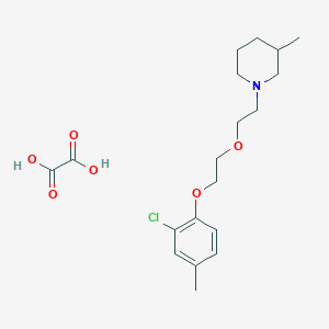 1-[2-[2-(2-Chloro-4-methylphenoxy)ethoxy]ethyl]-3-methylpiperidine;oxalic acid