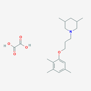 molecular formula C21H33NO5 B4039719 3,5-Dimethyl-1-[3-(2,3,5-trimethylphenoxy)propyl]piperidine;oxalic acid 