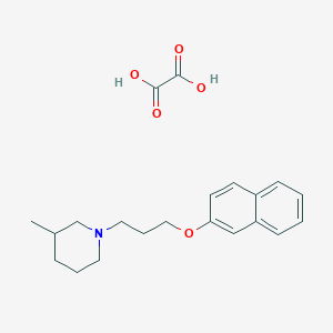 3-Methyl-1-(3-naphthalen-2-yloxypropyl)piperidine;oxalic acid