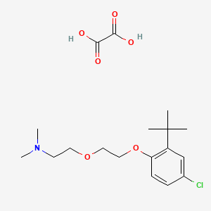 molecular formula C18H28ClNO6 B4039736 草酸{2-[2-(2-叔丁基-4-氯苯氧基)乙氧基]乙基}二甲胺 