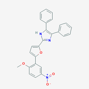 2-[5-(2-methoxy-5-nitrophenyl)furan-2-yl]-4,5-diphenyl-1H-imidazole