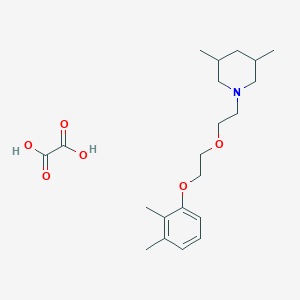 molecular formula C21H33NO6 B4039765 1-{2-[2-(2,3-二甲基苯氧基)乙氧基]乙基}-3,5-二甲基哌啶草酸盐 