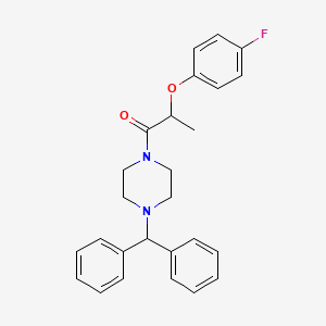 1-(diphenylmethyl)-4-[2-(4-fluorophenoxy)propanoyl]piperazine