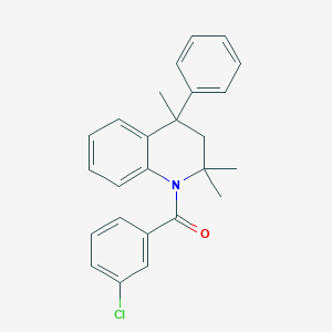 (3-chlorophenyl)(2,2,4-trimethyl-4-phenyl-3,4-dihydroquinolin-1(2H)-yl)methanone