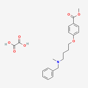 molecular formula C22H27NO7 B4039801 methyl 4-{4-[benzyl(methyl)amino]butoxy}benzoate oxalate 