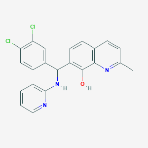 7-[(3,4-dichlorophenyl)(2-pyridinylamino)methyl]-2-methyl-8-quinolinol