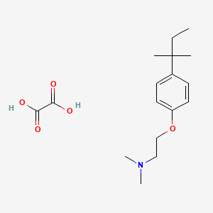 molecular formula C17H27NO5 B4039818 N,N-dimethyl-2-[4-(2-methylbutan-2-yl)phenoxy]ethanamine;oxalic acid 