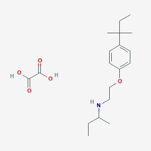 molecular formula C19H31NO5 B4039830 N-[2-[4-(2-methylbutan-2-yl)phenoxy]ethyl]butan-2-amine;oxalic acid 