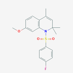 1-[(4-Fluorophenyl)sulfonyl]-7-methoxy-2,2,4-trimethyl-1,2-dihydroquinoline