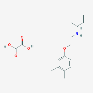 molecular formula C16H25NO5 B4039845 N-[2-(3,4-dimethylphenoxy)ethyl]butan-2-amine;oxalic acid 