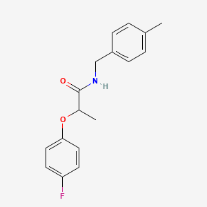 2-(4-fluorophenoxy)-N-(4-methylbenzyl)propanamide