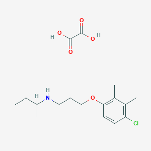 N-[3-(4-chloro-2,3-dimethylphenoxy)propyl]butan-2-amine;oxalic acid