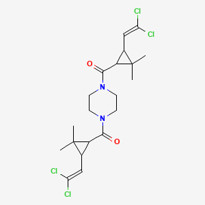 1,4-bis{[3-(2,2-dichlorovinyl)-2,2-dimethylcyclopropyl]carbonyl}piperazine