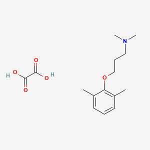 molecular formula C15H23NO5 B4039898 3-(2,6-dimethylphenoxy)-N,N-dimethylpropan-1-amine;oxalic acid 