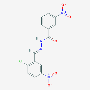 N'-(2-chloro-5-nitrobenzylidene)-3-nitrobenzohydrazide