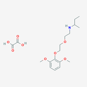 molecular formula C18H29NO8 B4039903 N-[2-[2-(2,6-dimethoxyphenoxy)ethoxy]ethyl]butan-2-amine;oxalic acid 