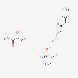 molecular formula C21H26BrNO6 B4039908 草酸N-苄基-2-[2-(2-溴-4,6-二甲基苯氧基)乙氧基]乙胺 