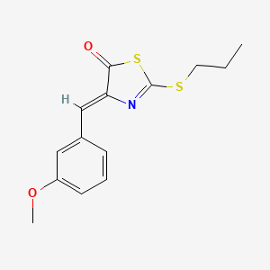 4-(3-methoxybenzylidene)-2-(propylthio)-1,3-thiazol-5(4H)-one