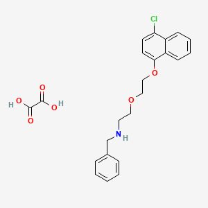 N-benzyl-2-[2-(4-chloronaphthalen-1-yl)oxyethoxy]ethanamine;oxalic acid