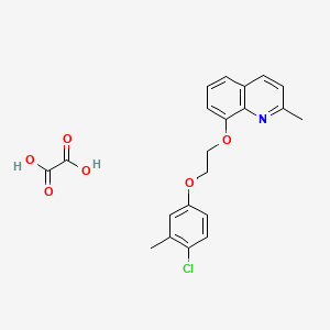 8-[2-(4-Chloro-3-methylphenoxy)ethoxy]-2-methylquinoline;oxalic acid