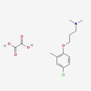 3-(4-chloro-2-methylphenoxy)-N,N-dimethylpropan-1-amine;oxalic acid