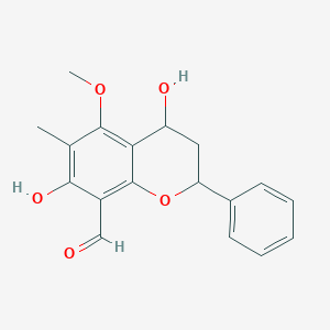 B040400 4,7-Dihydroxy-5-methoxy-6-methyl-8-formylflavan CAS No. 121230-30-6