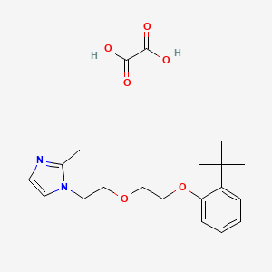 1-[2-[2-(2-Tert-butylphenoxy)ethoxy]ethyl]-2-methylimidazole;oxalic acid