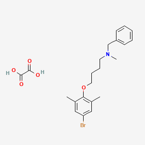 molecular formula C22H28BrNO5 B4040045 N-苄基-4-(4-溴-2,6-二甲基苯氧基)-N-甲基-1-丁胺草酸盐 