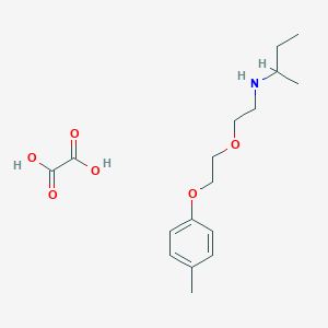 molecular formula C17H27NO6 B4040046 N-{2-[2-(4-甲基苯氧基)乙氧基]乙基}-2-丁胺草酸盐 