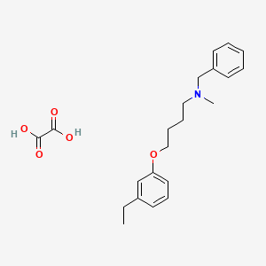 molecular formula C22H29NO5 B4040064 N-benzyl-4-(3-ethylphenoxy)-N-methylbutan-1-amine;oxalic acid 