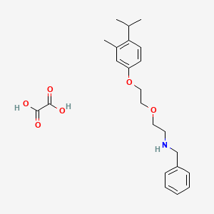 molecular formula C23H31NO6 B4040072 N-benzyl-2-[2-(4-isopropyl-3-methylphenoxy)ethoxy]ethanamine oxalate 