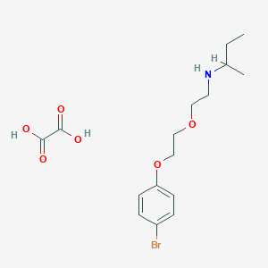 molecular formula C16H24BrNO6 B4040089 N-{2-[2-(4-bromophenoxy)ethoxy]ethyl}-2-butanamine oxalate 