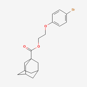 molecular formula C19H23BrO3 B4040102 2-(4-溴苯氧基)乙基 1-金刚烷甲酸酯 