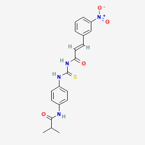 N-({[4-(isobutyrylamino)phenyl]amino}carbonothioyl)-3-(3-nitrophenyl)acrylamide