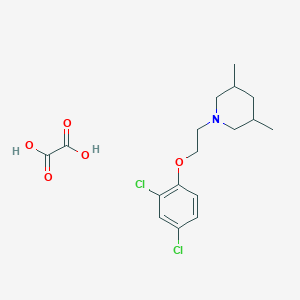 molecular formula C17H23Cl2NO5 B4040105 1-[2-(2,4-dichlorophenoxy)ethyl]-3,5-dimethylpiperidine oxalate 