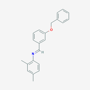 molecular formula C22H21NO B404012 N-[3-(benzyloxy)benzylidene]-N-(2,4-dimethylphenyl)amine 