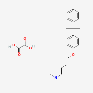 N,N-dimethyl-4-[4-(2-phenylpropan-2-yl)phenoxy]butan-1-amine;oxalic acid