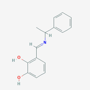 3-{[(1-Phenylethyl)imino]methyl}-1,2-benzenediol