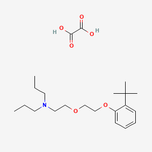 molecular formula C22H37NO6 B4040187 N-{2-[2-(2-叔丁基苯氧基)乙氧基]乙基}-N-丙基-1-丙胺草酸盐 