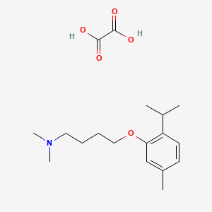 molecular formula C18H29NO5 B4040194 草酸[4-(2-异丙基-5-甲基苯氧基)丁基]二甲胺 