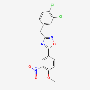 3-[(3,4-dichlorophenyl)methyl]-5-(4-methoxy-3-nitrophenyl)-1,2,4-oxadiazole