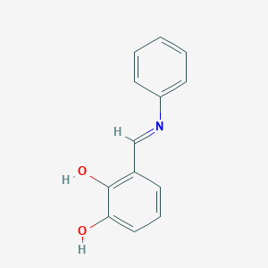 molecular formula C13H11NO2 B404023 1,2-Benzenediol, 3-[(phenylimino)methyl]- CAS No. 141281-43-8