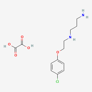 molecular formula C13H19ClN2O5 B4040233 N'-[2-(4-chlorophenoxy)ethyl]propane-1,3-diamine;oxalic acid 