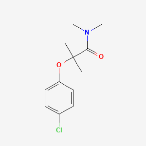 molecular formula C12H16ClNO2 B4040239 2-(4-chlorophenoxy)-N,N,2-trimethylpropanamide 