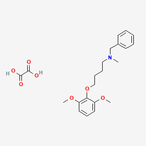 N-benzyl-4-(2,6-dimethoxyphenoxy)-N-methylbutan-1-amine;oxalic acid