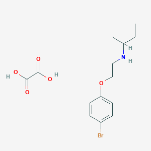 molecular formula C14H20BrNO5 B4040257 草酸N-[2-(4-溴苯氧基)乙基]-2-丁胺 