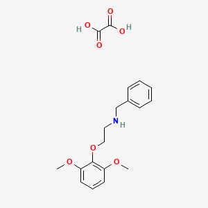 molecular formula C19H23NO7 B4040259 草酸N-苄基-2-(2,6-二甲氧基苯氧基)乙胺 