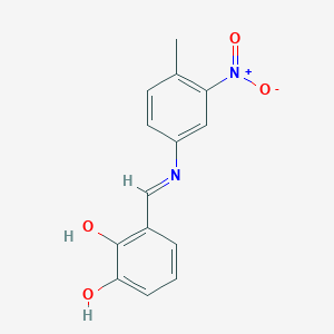 3-[({3-Nitro-4-methylphenyl}imino)methyl]-1,2-benzenediol