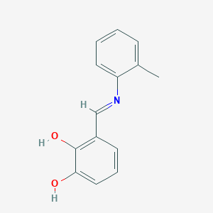 (6E)-2-hydroxy-6-[(2-methylanilino)methylidene]cyclohexa-2,4-dien-1-one